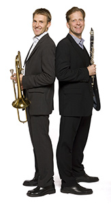 Håkan Björkman, trombon, Staffan Mårtensson, klarinett. Foto: Alexander Kenney 2007.